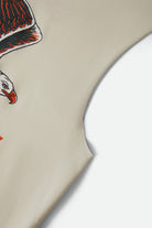 Men's Free Muscle Tank Top in the color Off White - Additional Laydown image