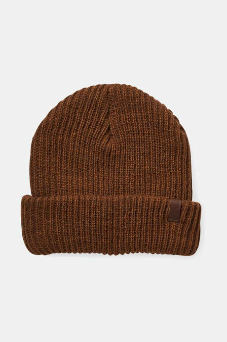 Brixton Men's Marled Chunky Beanie - Coffee/Chocolate | Main