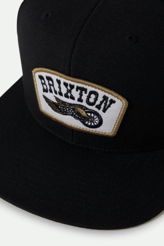 
       Unisex Roller Snapback in the color Black - Additional Style View
     