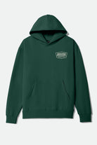 Men's Regal Hoodie in the color Forest Green/Stone - Front Product View