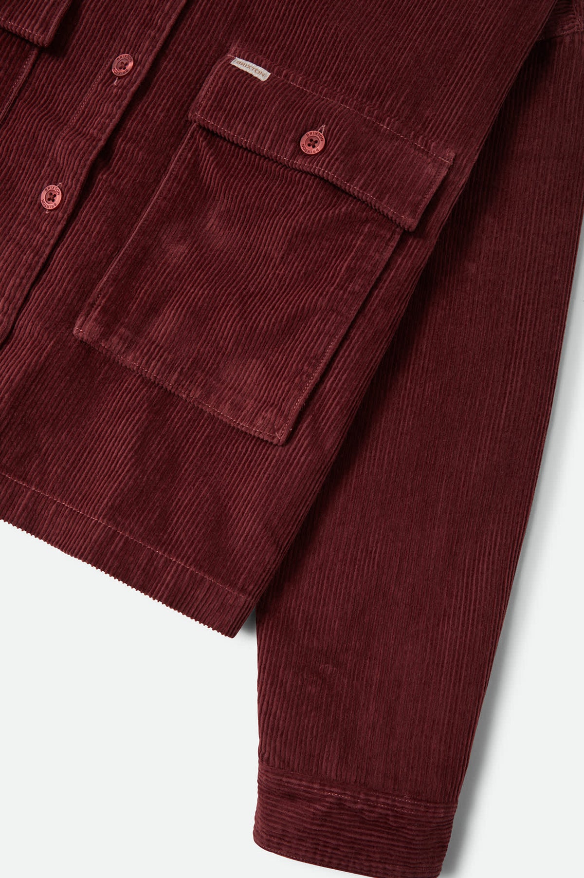 Women's Utopia Overshirt in the color Wild Ginger Cord - Additional Laydown image