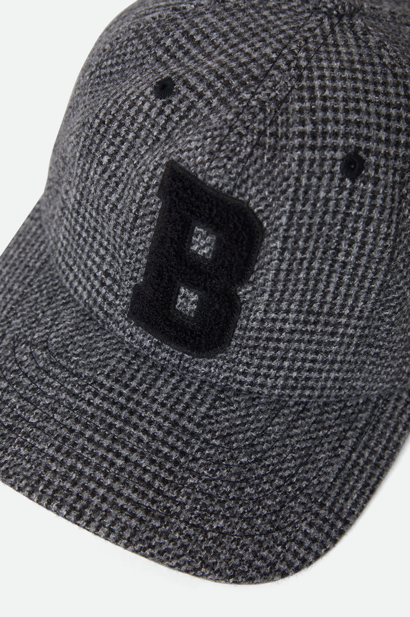 Unisex Big B Adjustable Hat in the color Grey Shadow Plaid - Additional Laydown image