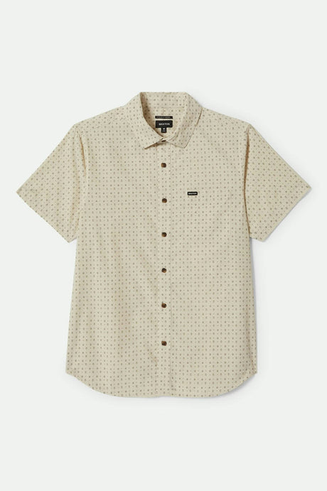 Men's Charter Print S/S Shirt in the color Off White/Micro Floral - Front Product View