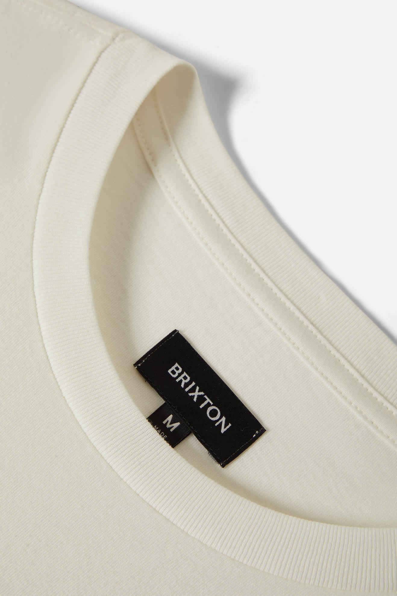 Men's Forman S/S Standard T-Shirt in the color Off White Worn Wash - Additional Laydown image