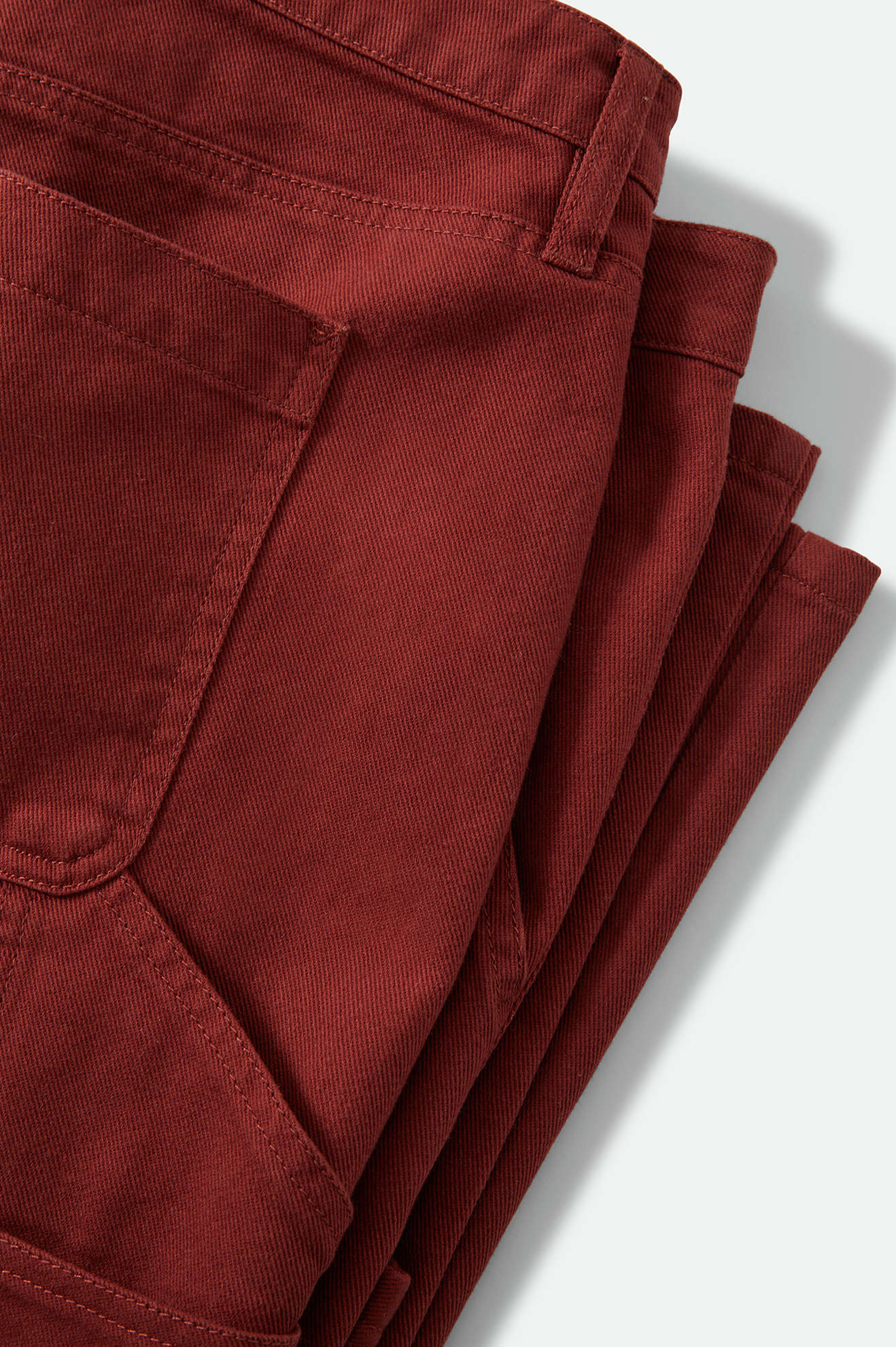 Women's Essex Embroidered Painter Pant in the color Dark Brick - Additional Laydown image