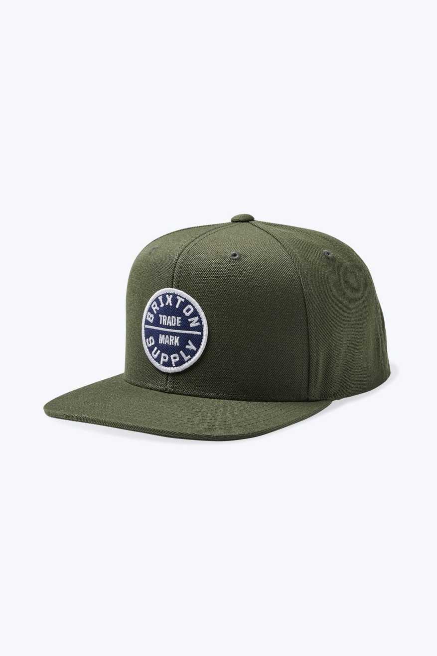 
       Brixton Oath III Snapback - Moss/Washed Navy
     