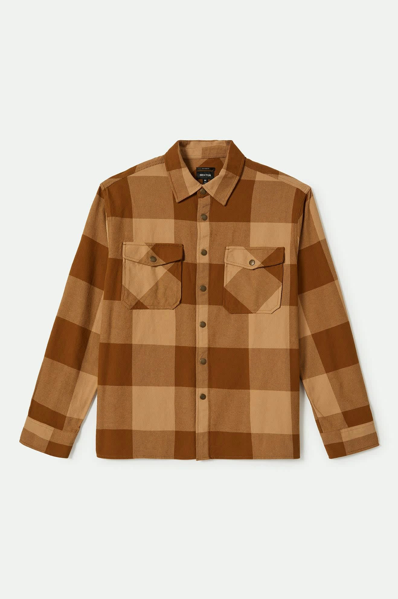 
       Men&#39;s Selden L/S Flannel in the color Washed Copper/Curry Buffalo - Front Product View
     