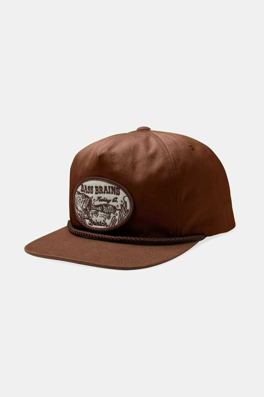 
       Brixton Bass Brains Swim Snapback - Brown
     