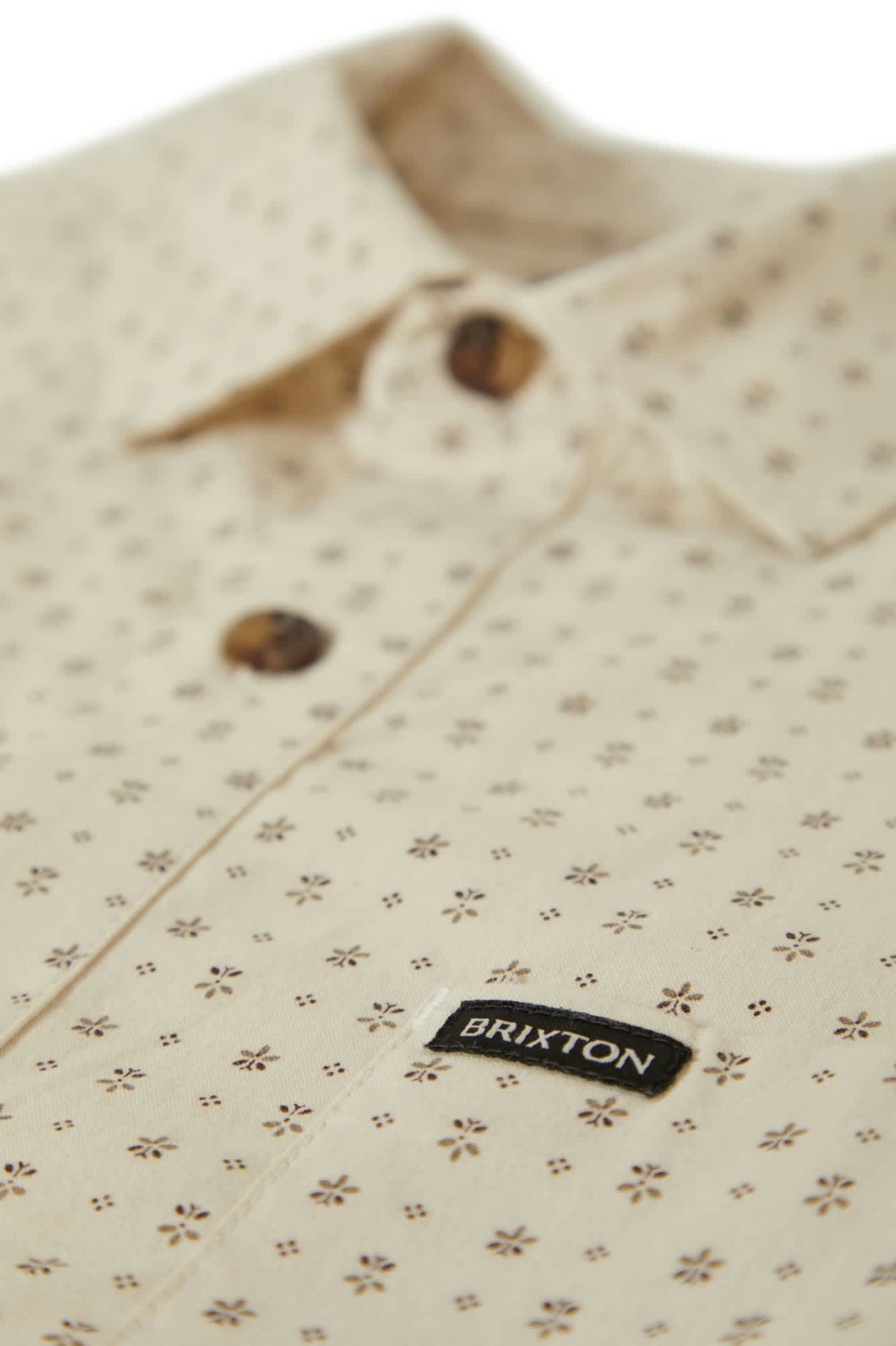 Men's Charter Print S/S Shirt in the color Off White/Micro Floral - Additional Style View