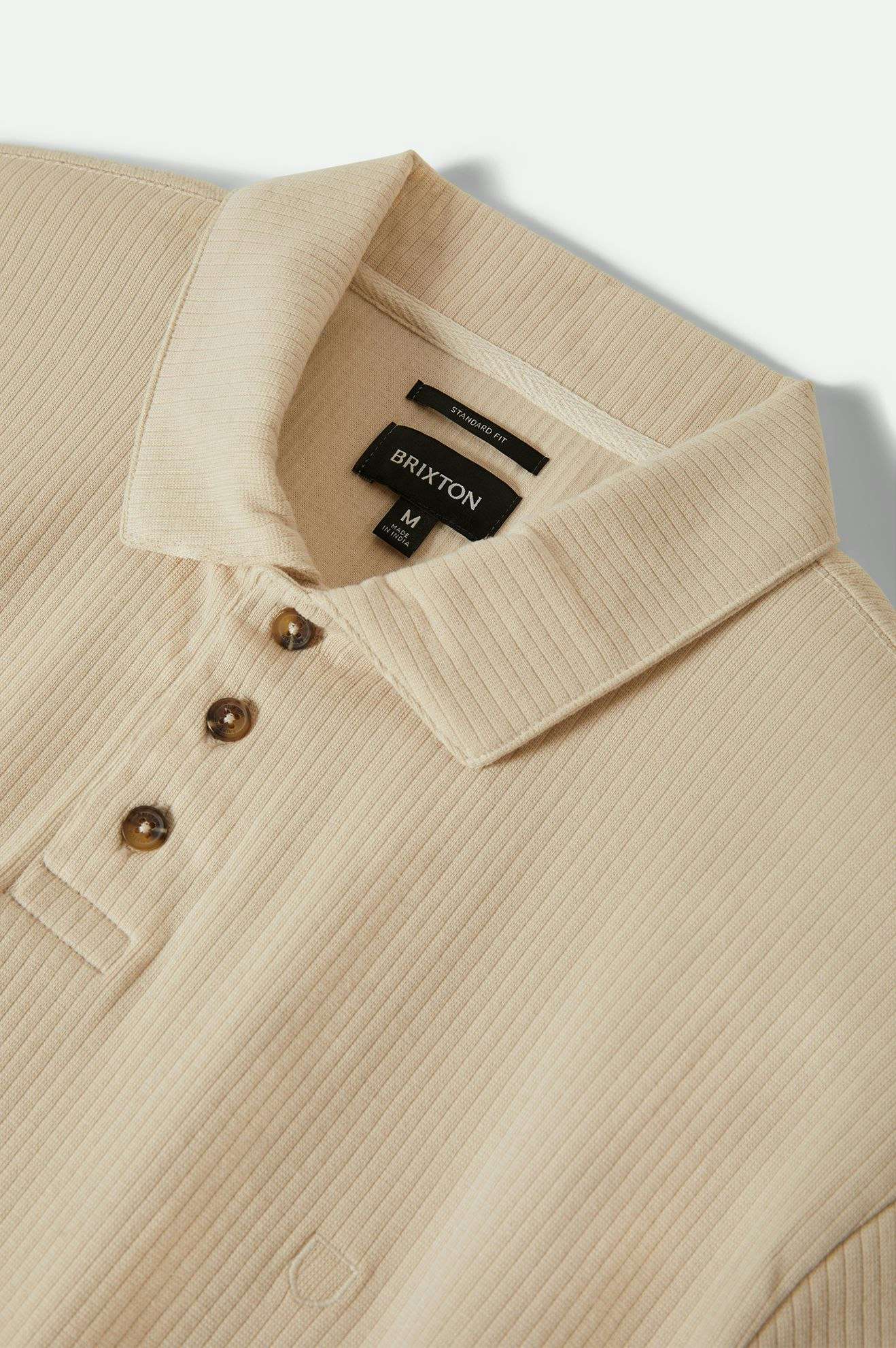 Extra Laydown Image 2 | Ribbed City S/S Polo - Whitecap