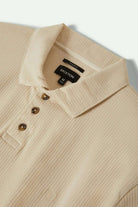 Extra Laydown Image 2 | Ribbed City S/S Polo - Whitecap