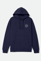 Men's Crest Hoodie in the color Classic Navy/White - Front Product View