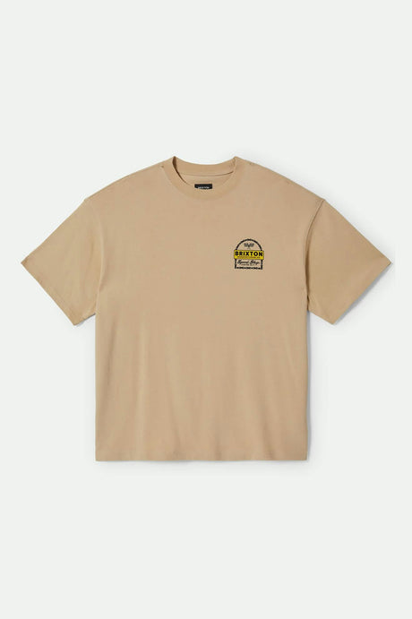 Men's Drayton Heavyweight Relaxed T-Shirt in the color Cream Classic Wash - Front Product View