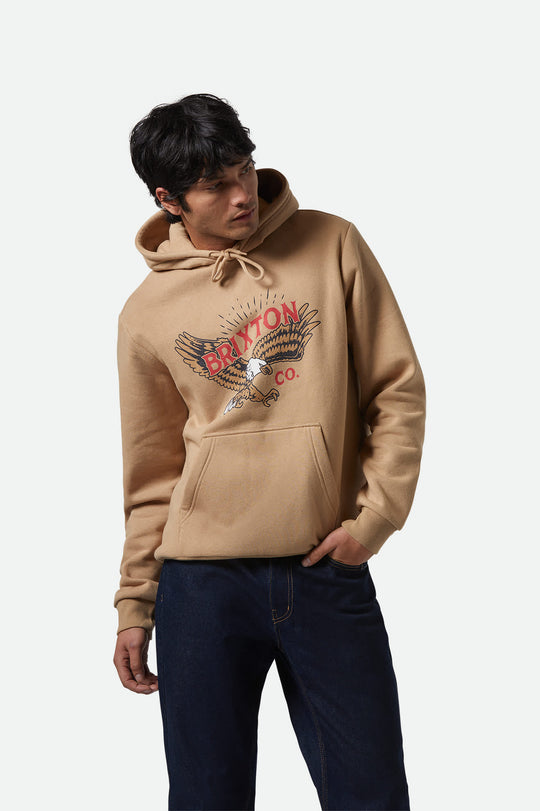 
       Men&#39;s Keller Hoodie in the color Sand - Men&#39;s Front View
     