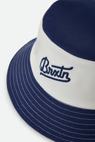 Unisex Eldon Packable Bucket Hat in the color Midnight Blue/Off White - Additional Laydown image