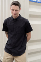 Men's Sanford Oxford Woven in the color Black - Men's Lifestyle image