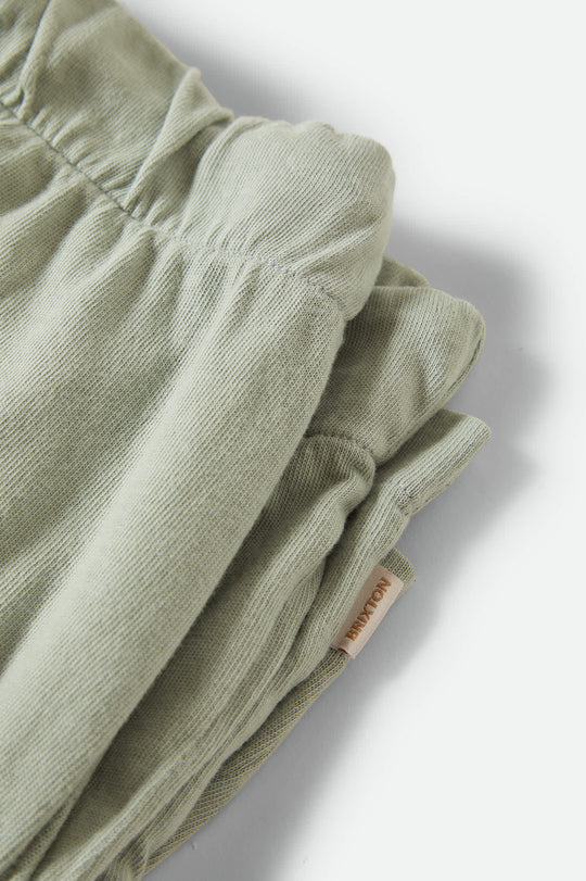 
       Women&#39;s Carefree Organic Garment Dyed Lounge Short in the color Sage Green - Additional Laydown image
     