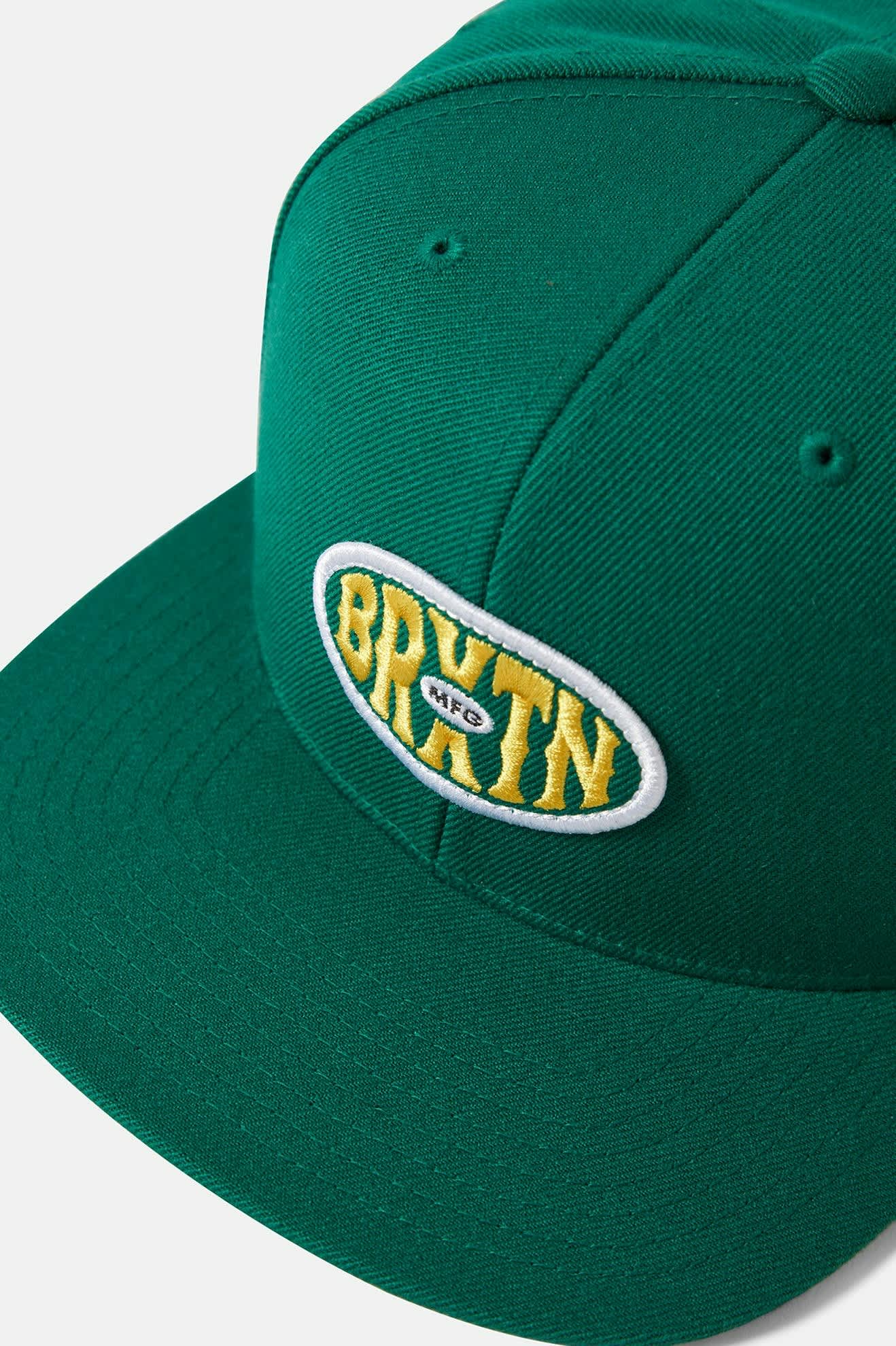 Unisex Largo Snapback in the color Deep Emerald - Additional Laydown image