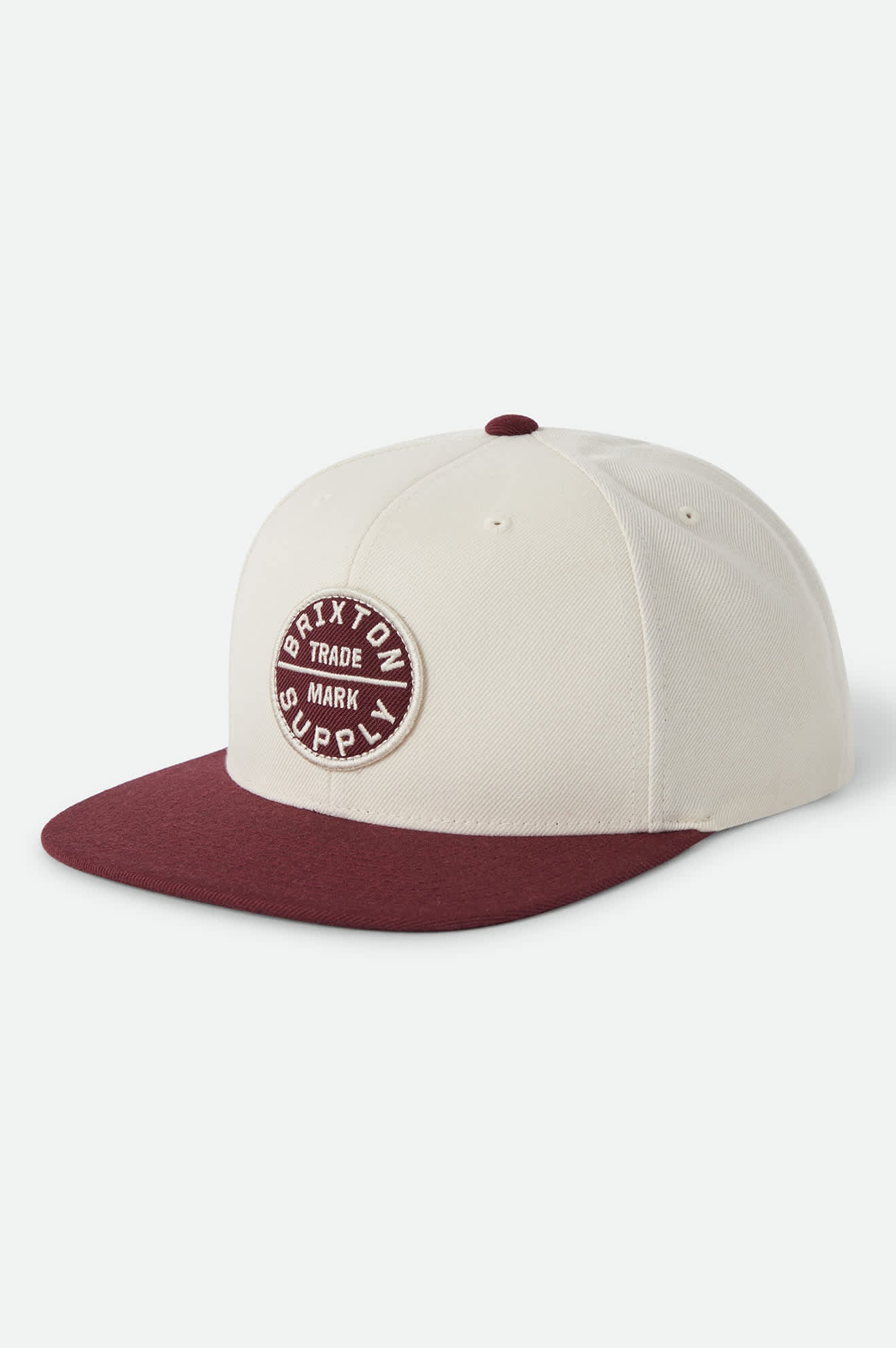 Unisex Oath III Snapback in the color Whitecap/Dark Brick - Front Product View