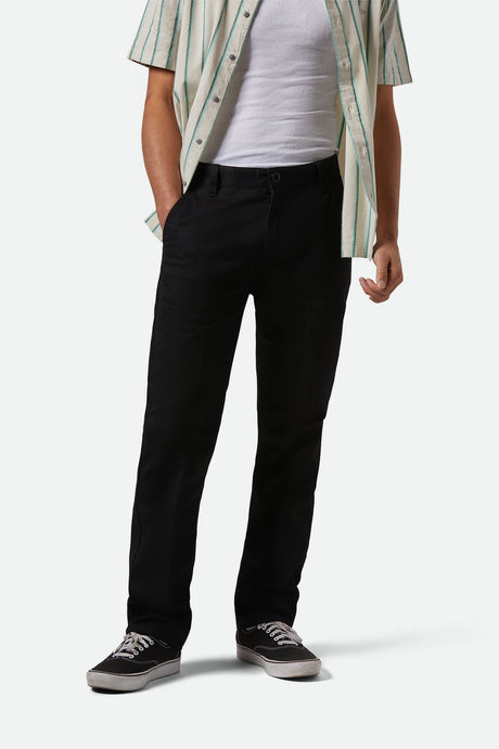 
       Men&#39;s Choice Chino Regular Pant in the color Black - Men&#39;s Front View
     