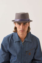 Unisex Stout Pork Pie in the color Charcoal/Charcoal - Men's Front View