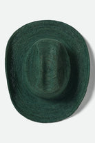 Women's Odessa Straw Packable Cowboy Hat in the color Primal Green - Additional Laydown image