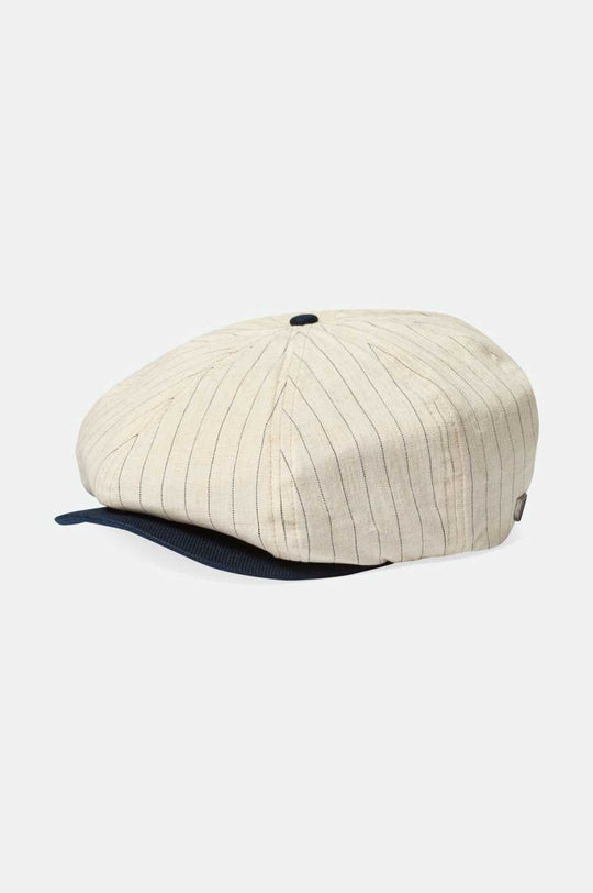 
       Brixton Unisex 20th Anniversary Brood Newsboy Cap - Cream/Navy | Main
     