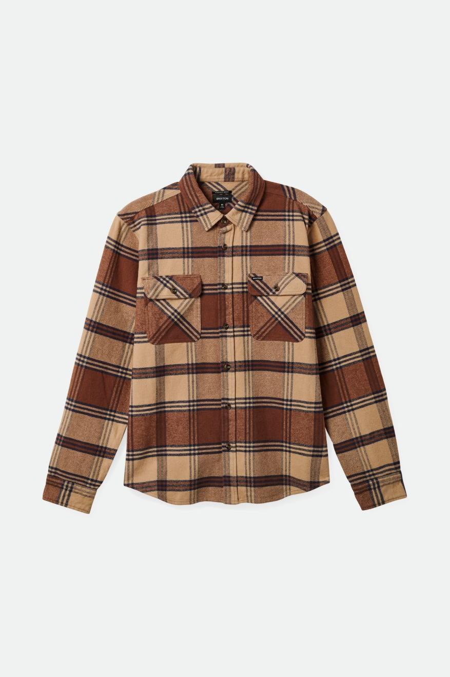 
       Brixton Bowery Heavyweight L/S Flannel - Sand/Bison
     