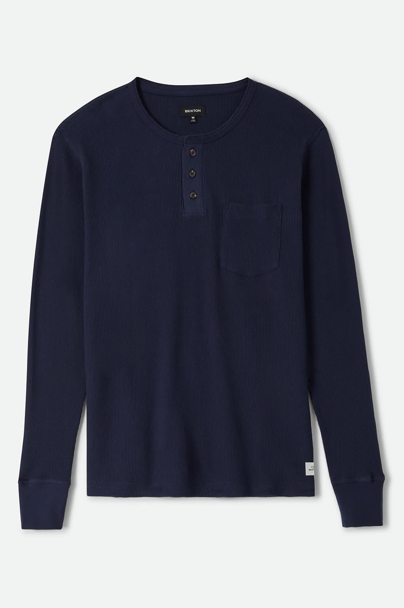 Men's Baseline Waffle Knit Top in the color Navy - Front Product View