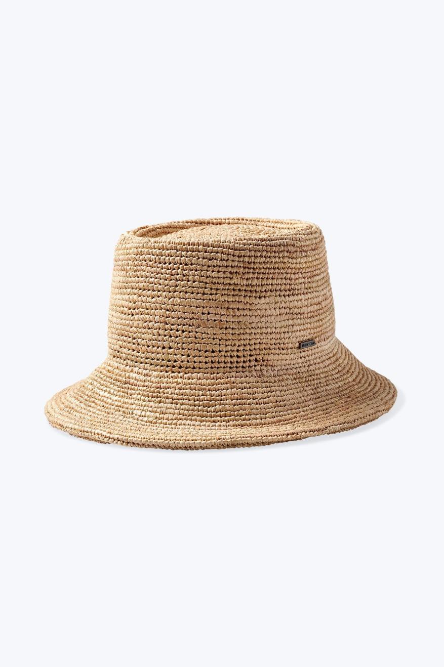 
       Brixton Ellee Straw Bucket Hat - Tan
     