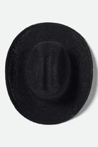 Women's Odessa Straw Packable Cowboy Hat in the color Black - Additional Laydown image