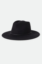 Women's Juniper Packable Hat in the color Black - Front Product View