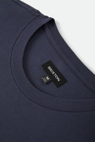 Men's Brixton Baseline Pocket T-Shirt in the color Washed Navy Vintage Wash - Additional Laydown image