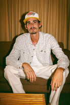 Unisex Collins Trucker Hat in the color Yellow/White/Yellow - Men's Lifestyle image
