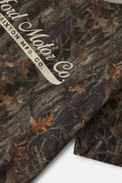 Women's Ford x Brixton T-Shirt in the color Boxwood Green - Additional Laydown image