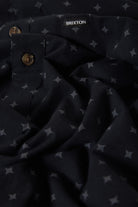 Men's Charter Print Short Sleeve Shirt in the color Future Grey Diamond Tile - Additional Laydown image