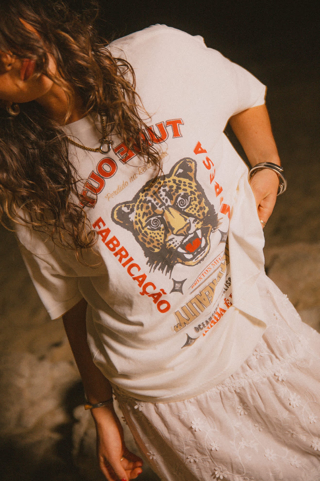 Women's The Getaway Oversized Boyfriend T-Shirt in the color Vintage White - Men's Lifestyle image