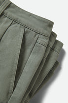Women's The Alba Baggy Carpenter Short in the color Washed Sage Green - Additional Laydown image