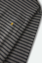 Men's Century Knit Top in the color Heather Grey Stripe - Additional Laydown image