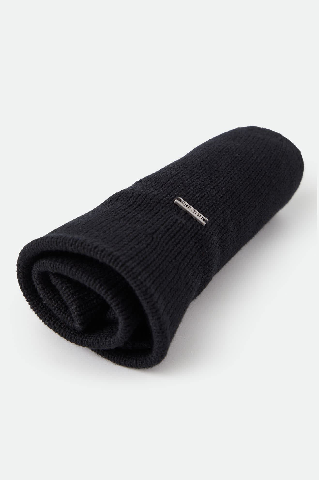 Unisex Redding Knit Packable Hat in the color Black/Black - Additional Laydown image