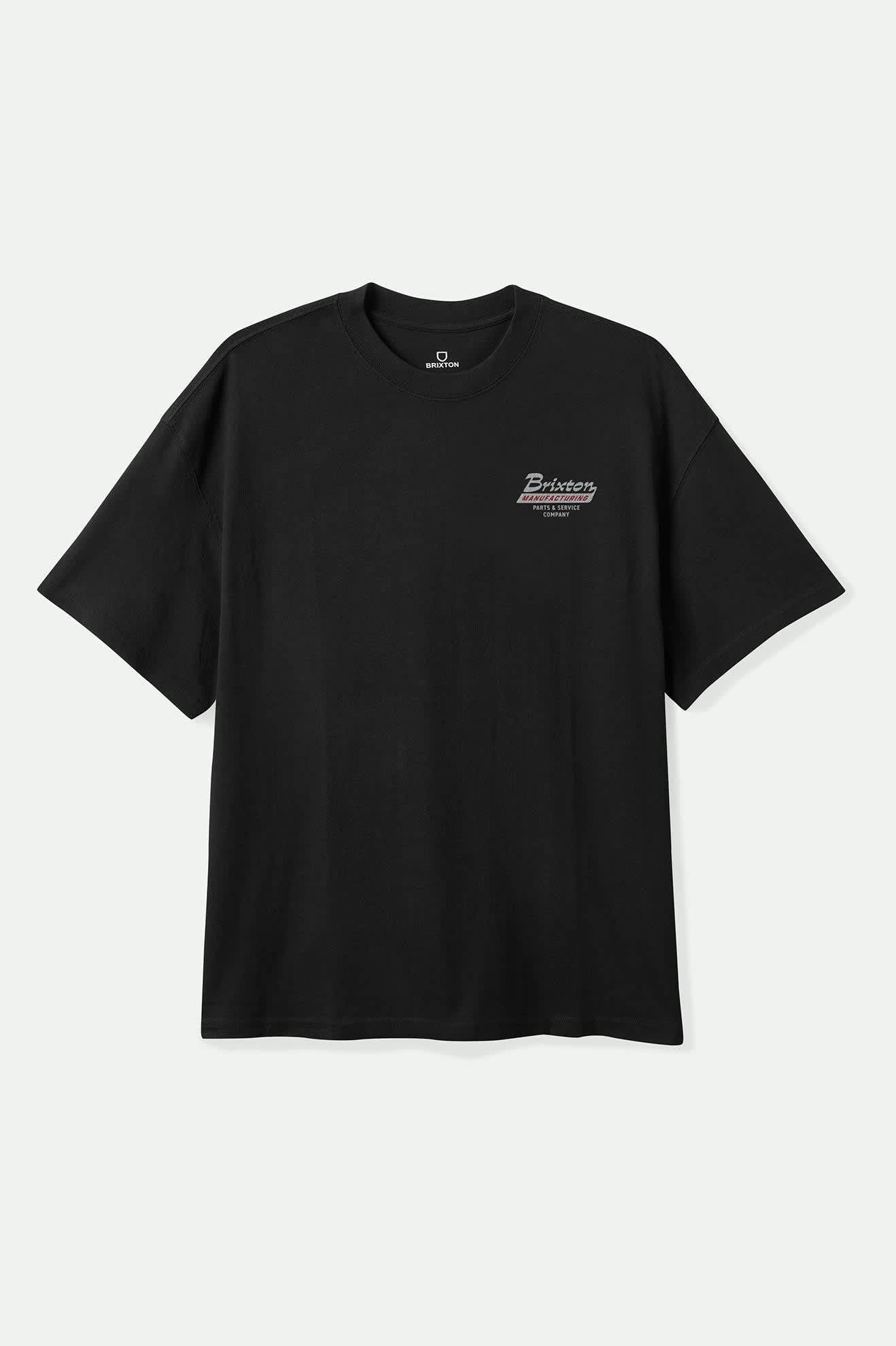 
       Men&#39;s Township S/S Tailored T-Shirt in the color Black/Smoke Grey - Front Product View
     