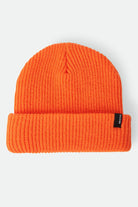 Unisex Chunky Heist Beanie in the color Bright Orange - Front Product View