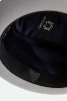 Unisex Gain Fedora in the color Light Grey/Midnight - Additional Laydown image