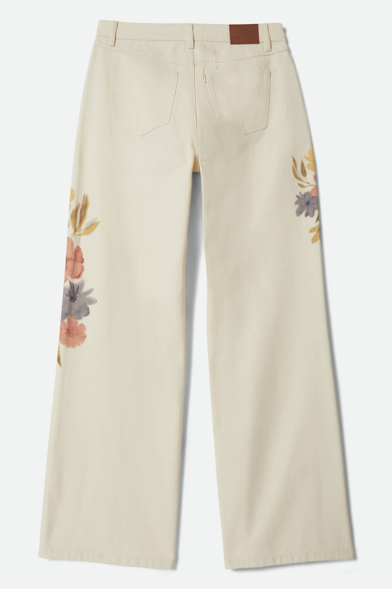 Women's The Chloe 5-Pocket Pant in the color Off White Floral Burst - Additional Laydown image