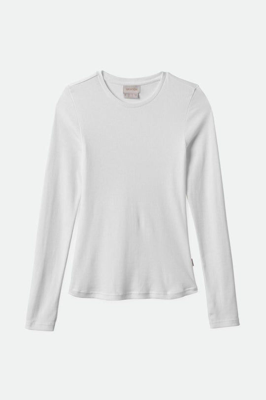 
       Brixton Women&#39;s Betty L/S Tee - White | Main
     