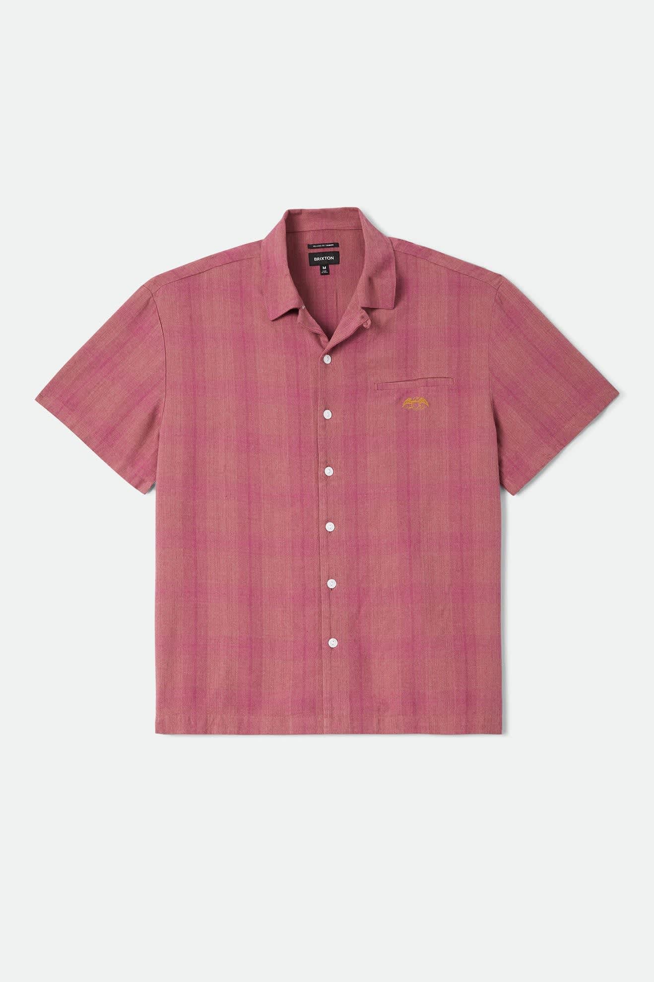 Men's Century Shirt in the color Pink Shadow Plaid - Front Product View