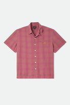 Men's Century Shirt in the color Pink Shadow Plaid - Front Product View