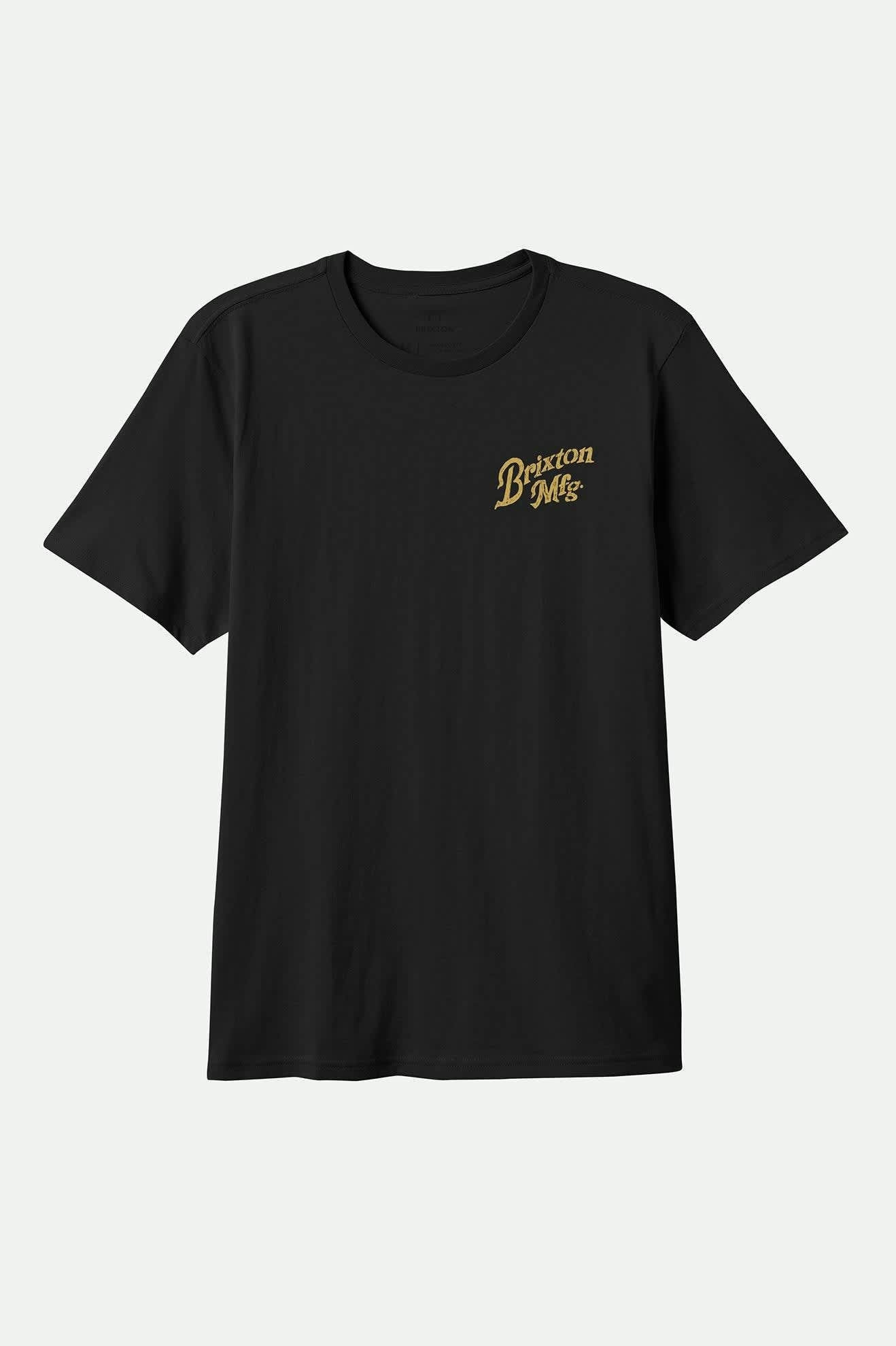 Men's Rothwell S/S Tailored T-Shirt in the color Black - Front Product View