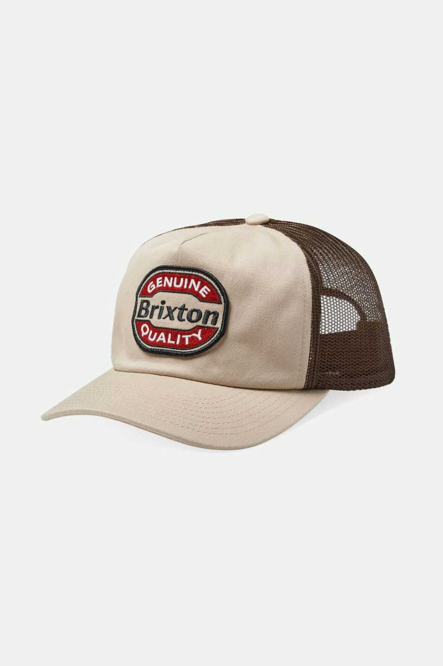 
       Brixton Keaton Netplus Trucker Hat - Sand/Sepia
     