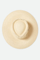 Women's Porto Straw Fedora in the color Natural - Additional Laydown image